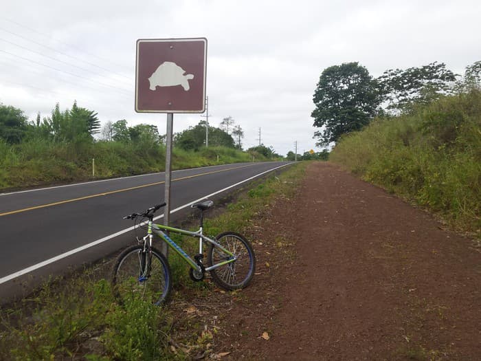 Bike route to highlands in Santa Cruz